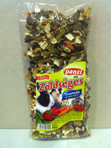 Panzi Panzi Zöldséges keverék - kiegészítő eleség rágcsálóknak (450ml)
