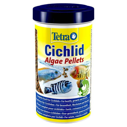 Tetra Tetra Cichlid Algae Pellets - Táplálék sügér és diszkosz halak számára (500ml)