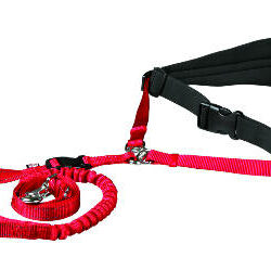 Trixie Trixie Waist Belt - futópóráz - piros/fekete - (70-120cm/12cm