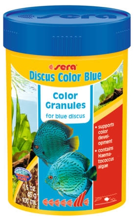 Sera Sera Discus Color Blue - granulátum táplálék (kék/zöld) díszhalak részére (100ml)