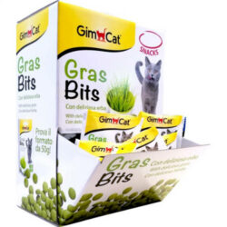 GIMPET GimCat Gras Bits - kiegészítő eleség (fű tabletta) macskák részére (15g)
