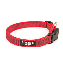 JULIUS-K9 Julius K-9 Color&Gray nyakörv (20mm/27-42cm) piros-szürke
