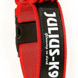JULIUS-K9 Julius K-9 Color&Gray nyakörv (50mm/49-70cm) szürke-piros