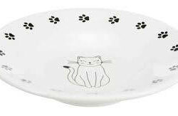Trixie Trixie Ceramic Bowl - kerámia tál (fehér/mintás) macskák részére (0