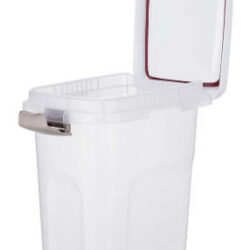 Trixie Trixie Plastic Barrel - műanyag táptartó (átlátszó/fehér) 25liter (24×51x39cm)