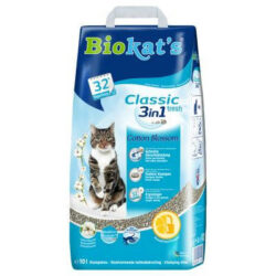 GIMPET Gimpet Biokats Cotone Blossom Classic  3 in 1 - csomósodó macskaalom friss illattal  (10kg)