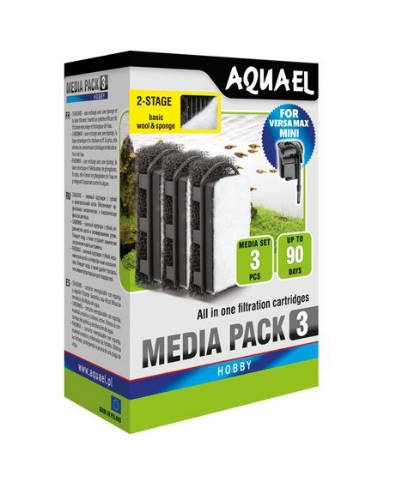 Aqua-el AquaEl Media Pack 3 Standard FZN - Pótszivacs (3db)