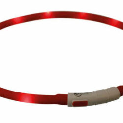 Trixie Trixie USB Flash Ring - világító karika - piros - (XS-XL) Ø70cm/10mm