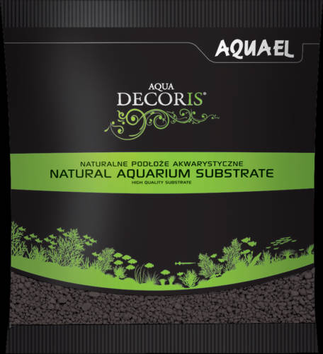 Aqua-el AquaEl Decoris Black - Akvárium dekorkavics (fekete) 2-3mm (1kg)