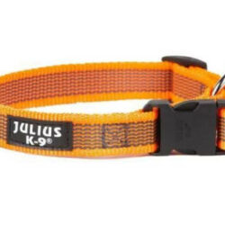 JULIUS-K9 Julius K-9 Color&Gray nyakörv (25mm/39-65cm) UV-narancs-szürke