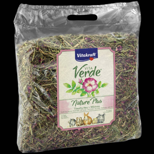 Vitakraft Vitakraft Vita Verde® Heu + Wildrose - Alpesi réti széna (vadrózsával) rágcsálók részére (500g)