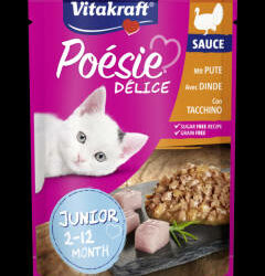 Vitakraft Vitakraft Junior Poésie Déli Sauce - nedvestáp (pulyka) kölyök macskák részére (85g)