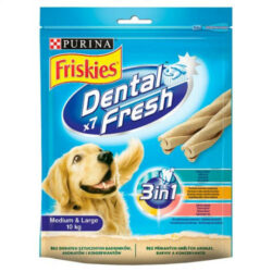 Mars-Nestlé Friskies Juti Denta Fresh 3in1 - jutalomfalat (fogtisztítós) közepes és nagytestű kutyák részére (180g) 7db