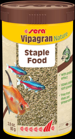 Sera Sera  Nature Vipagran - granulátum táplálék díszhalak számára (250ml/80g)
