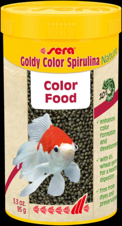Sera Sera Nature Goldy Color Spirulina - granulátum táplálék aranyhalak számára (250ml)