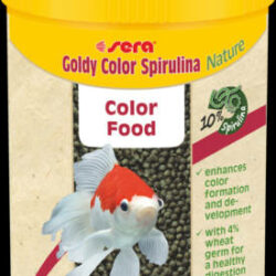 Sera Sera Nature Goldy Color Spirulina - granulátum táplálék aranyhalak számára (100ml)