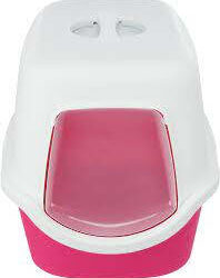 Trixie Trixie Vico Cat Litter Tray - Fedeles macska WC (pink/fehér) 40x40x56cm