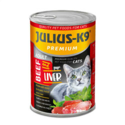 JULIUS-K9 PETFOOD JULIUS - K9 macska - nedveseledel (marha-máj) felnőtt macskák részére (415g)