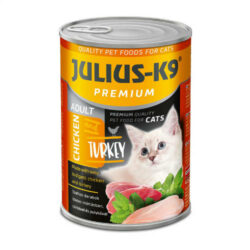 JULIUS-K9 PETFOOD JULIUS - K9 macska - nedveseledel (csirke-pulyka) felnőtt macskák részére (415g)