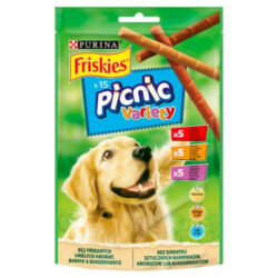 Mars-Nestlé Friskies Picnic Variety - jutalomfalat (húsos) kutyák részére (126g)