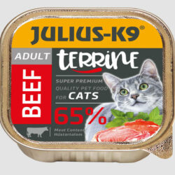 JULIUS-K9 PETFOOD Julius-K9 Cat Terrine Adult Beef - nedveseledel (marha) felnőtt macskák részére (100g)