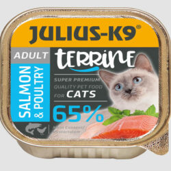 JULIUS-K9 PETFOOD Julius-K9 Cat Terrine Adult Salmon&Poultry - nedveseledel (lazac