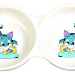 Trixie Trixie Ceramic Double Bowl - kerámia dupla tál (fehér