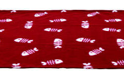 Trixie Trixie Beany Blanket - takaró (bordó/mintás) macskák részére (100x70cm)