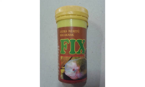 Fix 7 - teljesértékű díszhaltáp (barna) extra méretű halak részére (50ml) csak gyűjtőre 10db/#