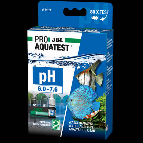JBL JBL ProAquaTest pH 6.0-7.6 - Gyorsteszt édesvízi akváriumok pH-értékének meghatározására a 6