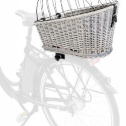 Trixie Trixie Bicycle Basket for Bike Racks - kosár biciklire (szürke