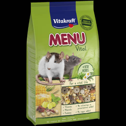 Vitakraft Vitakraft MENU VITAL Ratten - Teljes értékű eledel patkányok részére  (1kg)