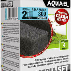 Aqua-el AquaEl Media Set ASAP Filter 300 Phosmax - cserélhető szivacsbetét (2db)