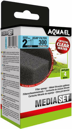 Aqua-el AquaEl Media Set ASAP Filter 300 Phosmax - cserélhető szivacsbetét (2db)