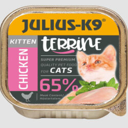 JULIUS-K9 PETFOOD Julius-K9 Cat Terrine Kitten Chicken - nedveseledel (csirke) kölyök macskák részére (100g)