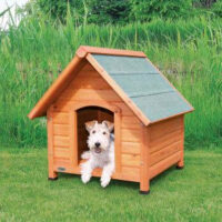 Trixie - Trixie Cottage Dog Kennel - kutyaház (barna) sátortetős (M-L) 83x87x101cm