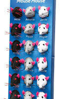 Trixie - Trixie Mouse House - plüss játék (egér) macskák részére 5cm (csak gyűjtőre/24db)