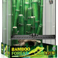Hagen - Exo-Terra Bamboo Forrest terrárium Small - Dekoratív kivitelű üvegterrárium (30x30x45cm)