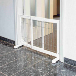 Trixie - Trixie Dog Barrier - biztonsági kutyarács (fehér) 65-108x61cm