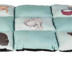 Trixie - Trixie Patchwork Cat Cushion - pecsvörk párna (menta szín) macskák részére (70x55cm)