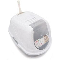 Aqua-el - Comfy Easy Cat - fedeles macska wc (szürke) 54x40x40cm