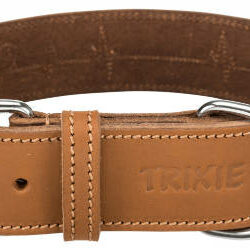 Trixie - Trixie Leather Rustic - bőr nyakörv - barna (L) 47-55cm/40mm