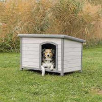 Trixie - Trixie Classic Dog Kennel - kutyaház (szürke) féltetős (S-M) 85x58x60cm