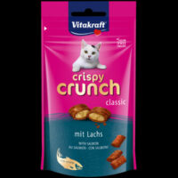 Vitakraft - Vitakraft Crispy Crunch - jutalomfalat (lazac) macskák részére (60g)