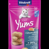 Vitakraft - Vitakraft Cat Yums Snack - puha jutalomfalat (lazaccal) macskák részére (40g)