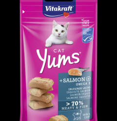 Vitakraft - Vitakraft Cat Yums Snack - puha jutalomfalat (lazaccal) macskák részére (40g)