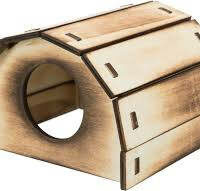 Trixie - Trixie Wooden House - Faház (lángolt fa) egerek és hörcsögök részre (13×9×12cm)