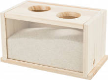 Trixie - Trixie Sand Bath - tartódoboz fürdető homokhoz csincsillák részére (22x12x12cm)