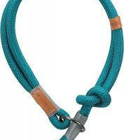 Trixie - Trixie Be Nordic Collar - nyakörv fonott kötélből (petrolkék/világos szürke) M (45cm/Ø8mm)