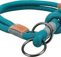 Trixie - Trixie Be Nordic Collar - nyakörv fonott kötélből (petrolkék/világos szürke) L-XL (55cm/Ø13mm)